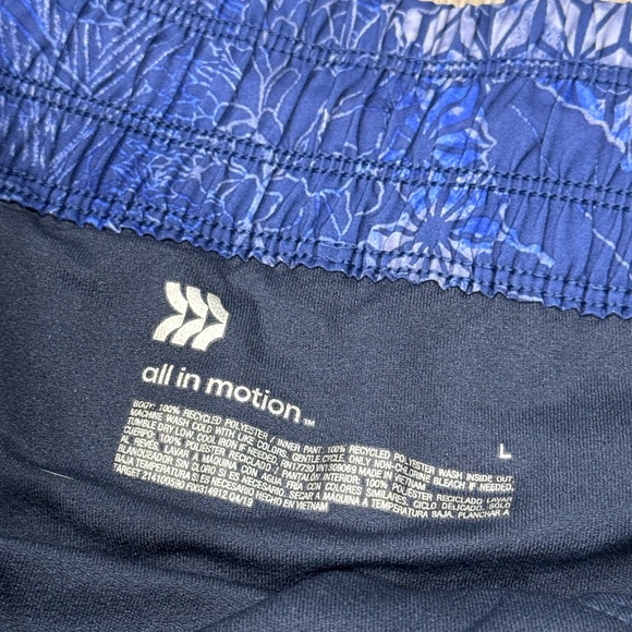 All in Motion Size Large Shorts Blue J13 - Picture 2 of 3